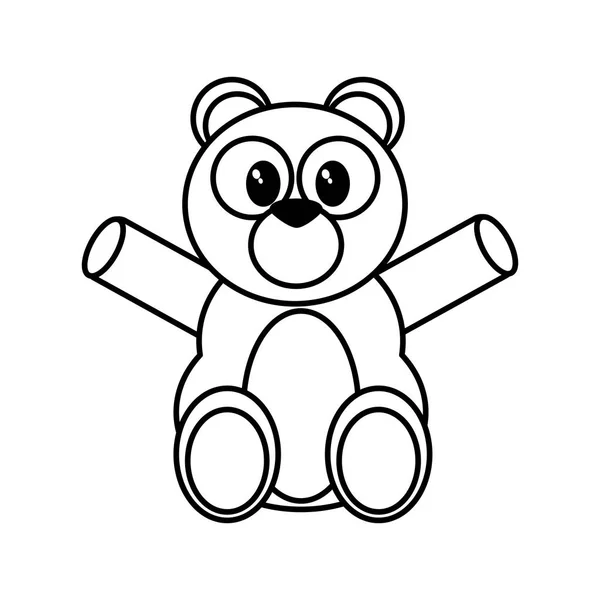곰 만화 디자인 — 스톡 벡터