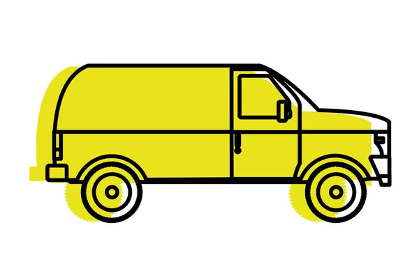Φορτηγό Του Οχήματος Και Των Ταξιδιωτικών Θέμα Απομονωμένη Συγκοινωνιακά Εικονογράφηση — Διανυσματικό Αρχείο