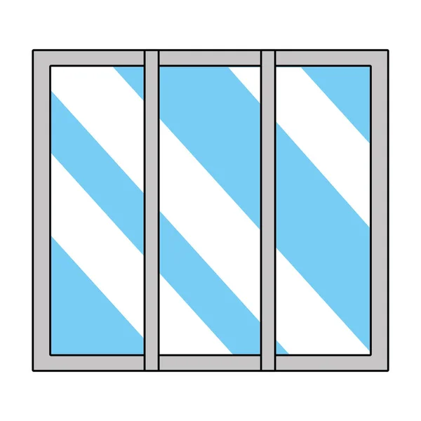 Geïsoleerde venster ontwerp — Stockvector