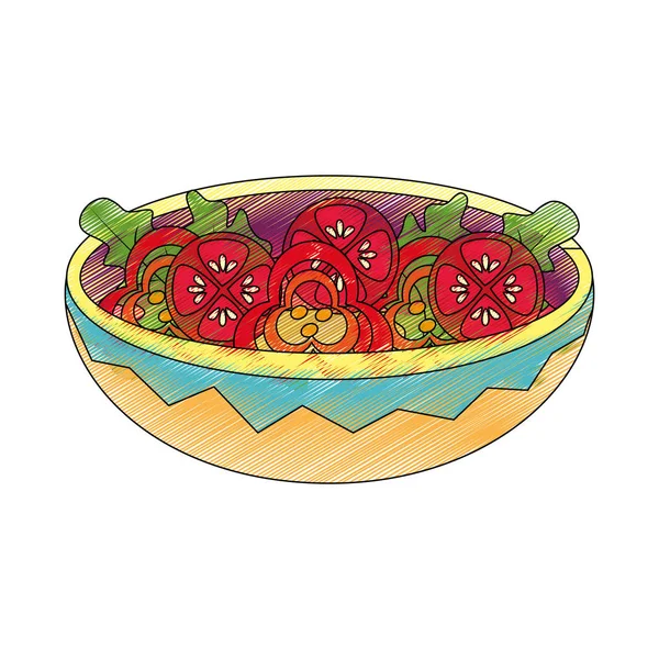 Conception de salade isolée — Image vectorielle