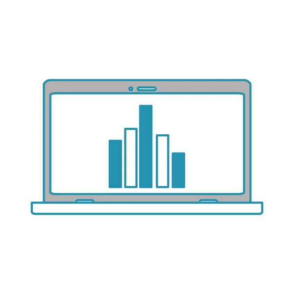 Isoler la conception d'ordinateur portable — Image vectorielle