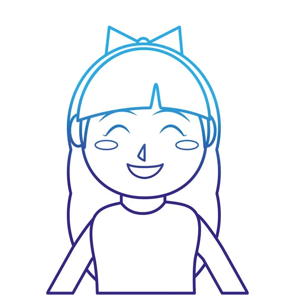 Chica diseño de dibujos animados — Vector de stock