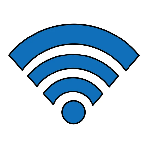 孤立した wifi デザイン — ストックベクタ