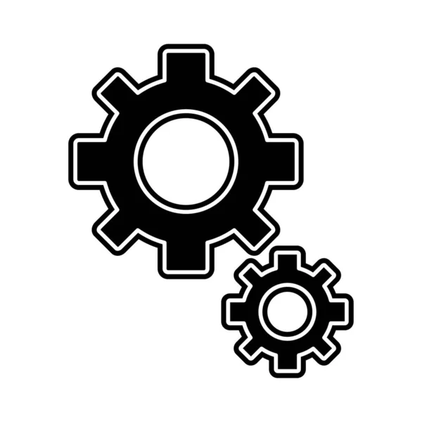 Redskap Cog Cirkel Hjulet Och Maskinen Tema Isolerade Design Vektorillustration — Stock vektor