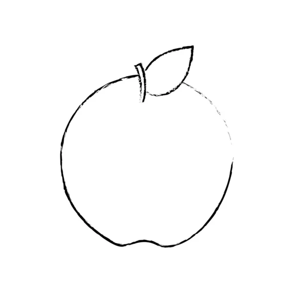 Diseño de manzana aislada — Vector de stock