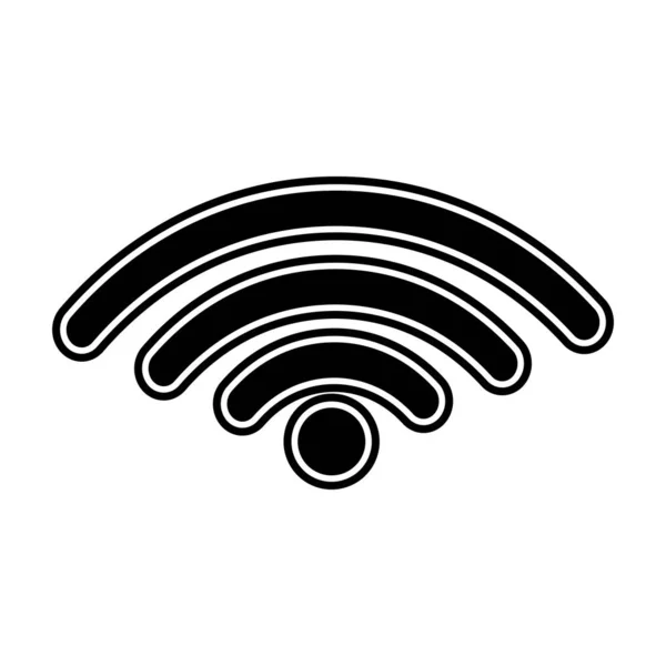 Wifi Internet Teknik Och Kommunikation Tema Isolerade Design Vektorillustration — Stock vektor