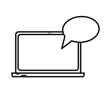 İzole laptop tasarım