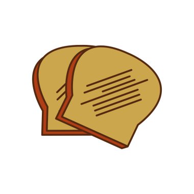 İzole ekmek tasarım