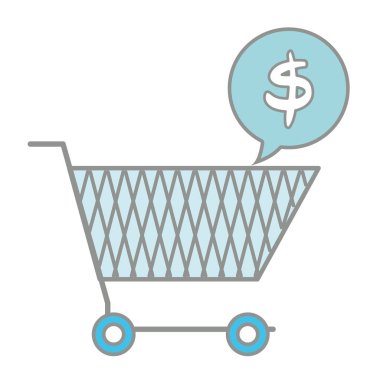 sohbet kabarcığı dolar simgesiyle araba almaya çizgi rengi