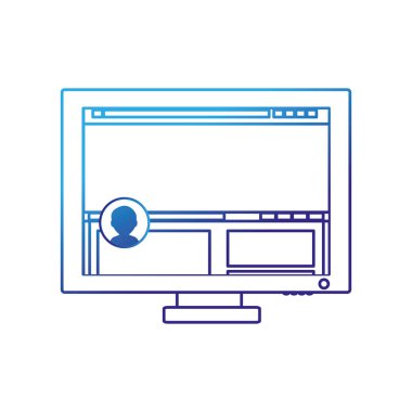 Bilgisayar aygıtı becerikli alet ve teknoloji Tema izole tasarım vektör çizim