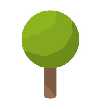 İzole ağacı tasarım