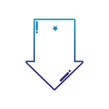 bozulmuş çizgi ok sembolü yön öğesi simgesi