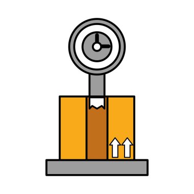 Çizgili Renk ölçeği ağırlık makinesidir paketi