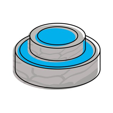 İzometrik su kaynak tasarım