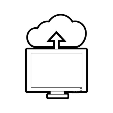 Bilgisayar aygıtı becerikli alet ve teknoloji Tema izole tasarım vektör çizim