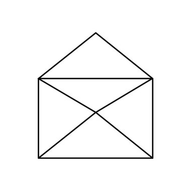 E-posta mektup ve mesaj Tema izole tasarım vektör çizim zarf