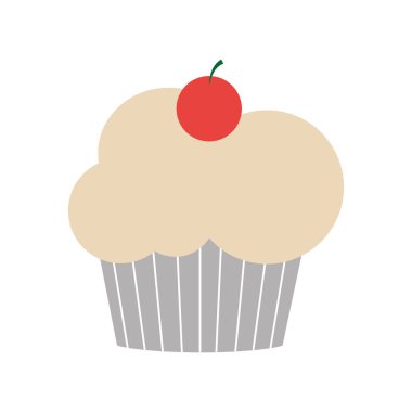 İzole cupcake tasarım