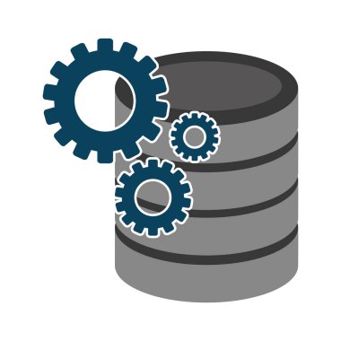 Veri Merkezi barındırma web ve Tema izole tasarım vektör çizim temel