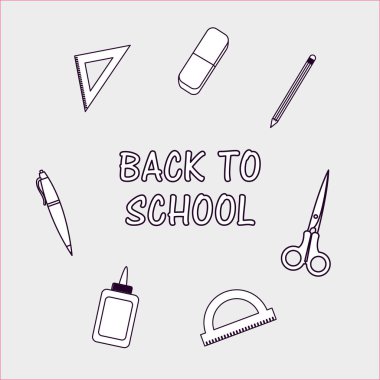 okul eğitim dekorasyon yamalar araçları seti