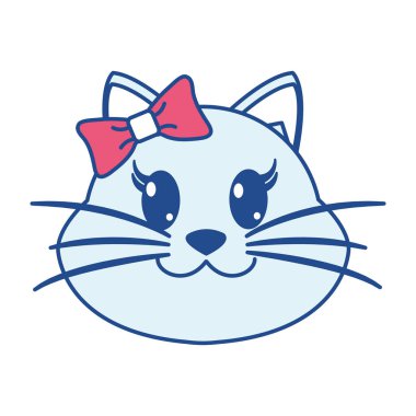 çizgi rengi dişi kedi baş sevimli hayvan