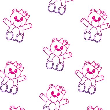 Çizgi film arka plan ayı