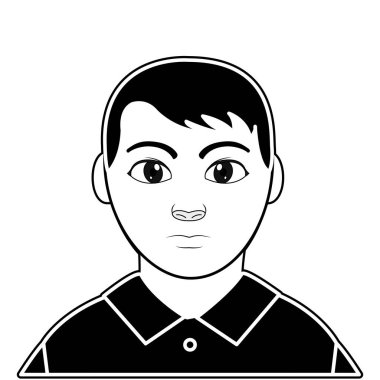 saç ve şık giysileriyle siluet kullanıcı adam