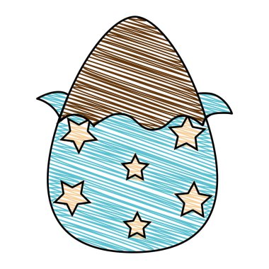 rendelenmiş çikolata yumurta Paskalya yıldız dekorasyon ile