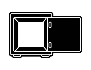 siluet güçlü bir kutu nesne koruma için açma