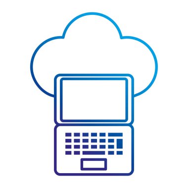 İzole laptop tasarım