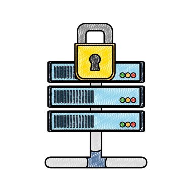 rendelenmiş wifi yönlendirici teknoloji ile asma kilit güvenlik