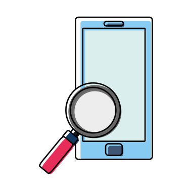 Büyüteç aracıyla renk smartphone teknoloji