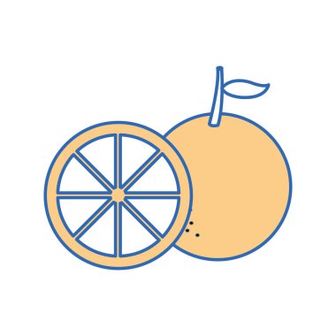 Yalıtılmış turuncu tasarım