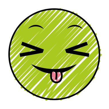 Şaka yüz jest emoji ifade doodle