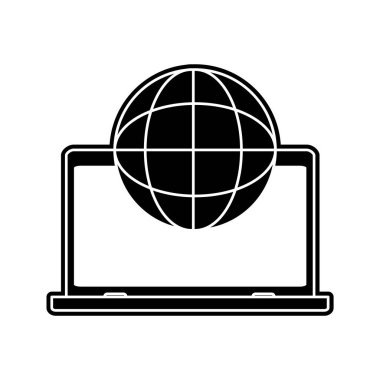 İzole laptop tasarım