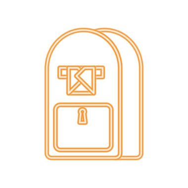 Neon hattı posta kutusu yazışma ileti teslim mektup