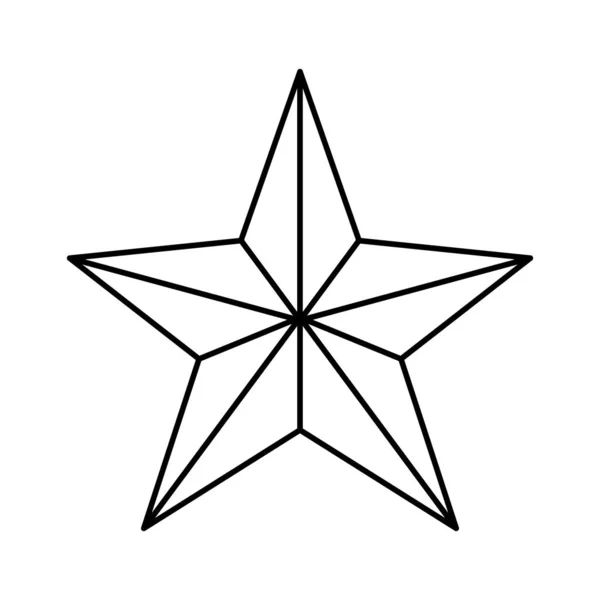 Geïsoleerde ster esign — Stockvector