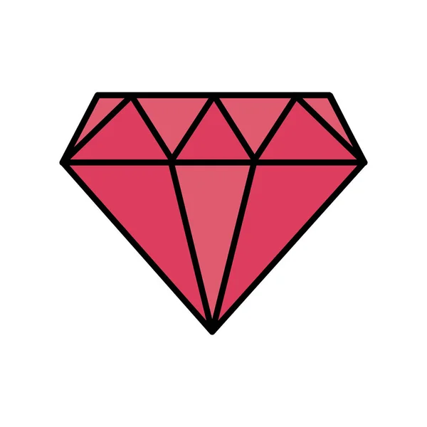 Diamond dyrbara kristall pärla sten — Stock vektor