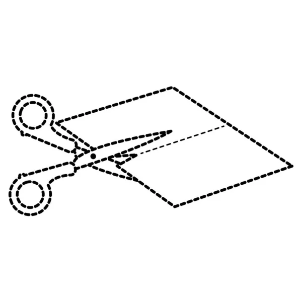 Conception de ciseaux isolés — Image vectorielle