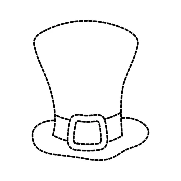 Kropkowane kształt st patrick kapelusz na świąteczny — Wektor stockowy