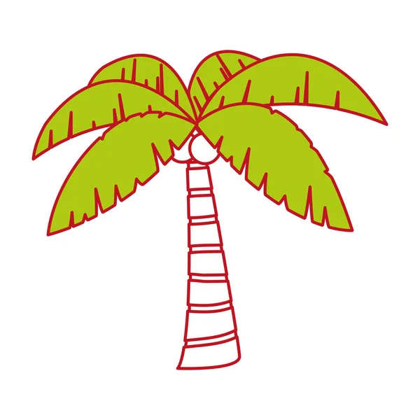 Projeto isolado de palmeiras — Vetor de Stock