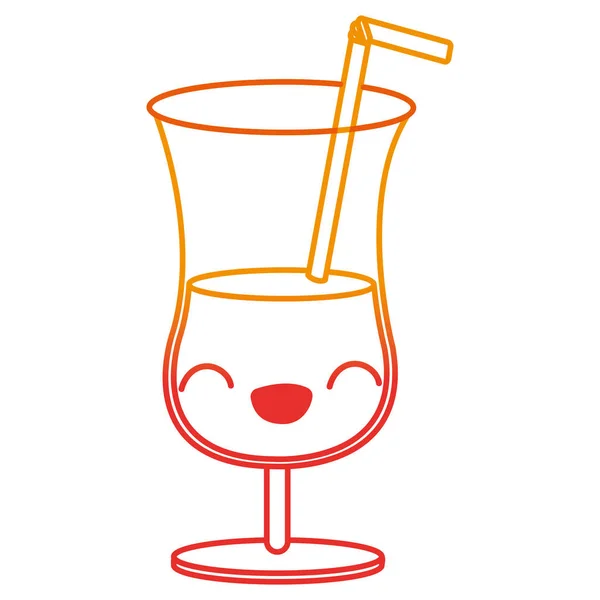 Cocktail Van Alcohol Drinken Glas Geïsoleerde Themaontwerp Vectorillustratie — Stockvector