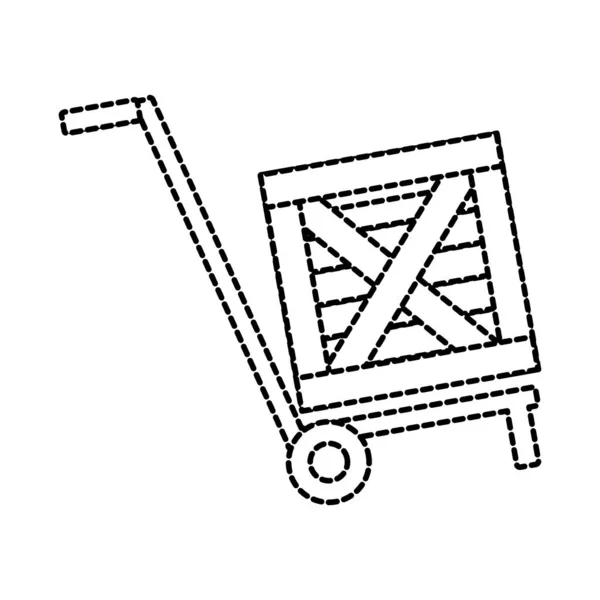 Boîte Livraison Expédition Logistique Thème Conception Isolée Illustration Vectorielle — Image vectorielle