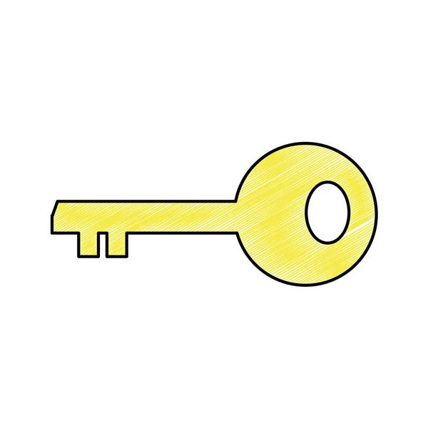 Isolerade nyckel design — Stock vektor