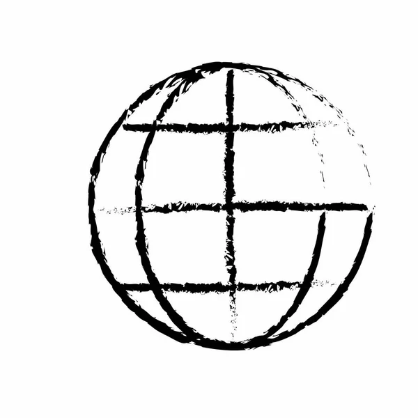 Conception de sphère globale isolée — Image vectorielle