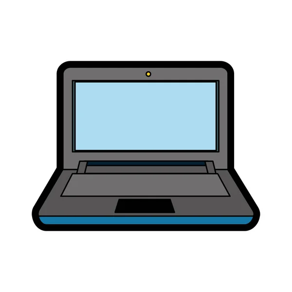 Laptop Des Geräts Gadget Und Technologie Thema Isolierte Design Vektor — Stockvektor