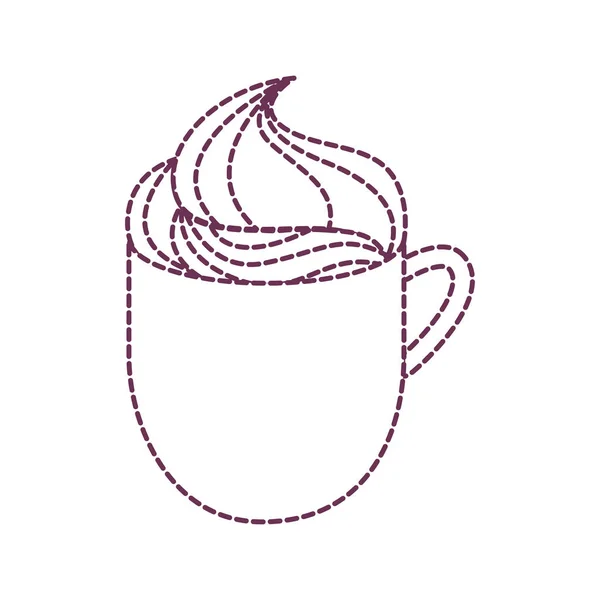 孤立したチョコレート マグカップ デザイン — ストックベクタ