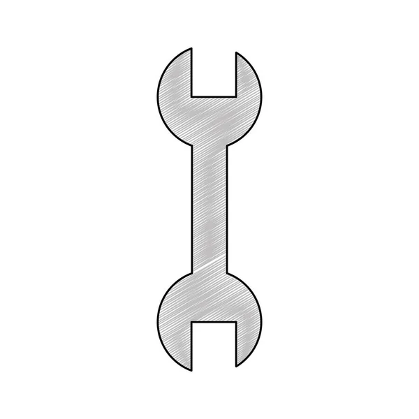Изолированный гаечный ключ — стоковый вектор