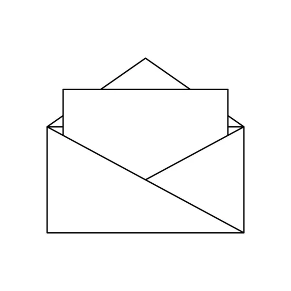 Design de envelope isolado — Vetor de Stock