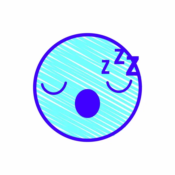 Cartoon Gezicht Emoticon Karikatuur Karakter Thema Geïsoleerde Ontwerp Vectorillustratie — Stockvector