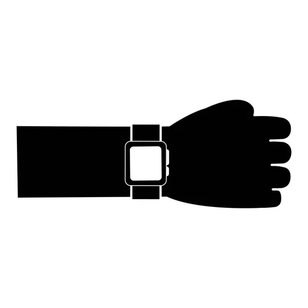 Diseño de reloj inteligente aislado — Vector de stock